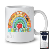 Music Teacher; Colorful Rainbow School Things; Matching Music Teacher Students Group T-Shirt