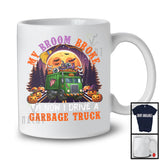 My Broom Broke So Now I Drive A Garbage Truck, Awesome Halloween Witch Driver, Moon Pumpkins T-Shirt