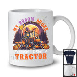 My Broom Broke So Now I Drive A Tractor, Awesome Halloween Witch Driver, Moon Pumpkins T-Shirt