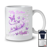 My Brother Feel You In My Heart; Lovely Butterfly Memory; Matching Memorial Family Group T-Shirt