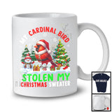 My Cardinal Bird Stolen My Christmas Sweater; Adorable X-mas Tree Snow; Santa Bird Lover T-Shirt