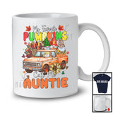 My Favorite Pumpkins Call Me Auntie; Lovely Thanksgiving Family Gnomes On Truck; Plaid Sunflowers T-Shirt