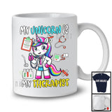 My Unicorn Is My Therapist, Adorable Nursing Unicorn Lover, School Nurse Doctor Group T-Shirt