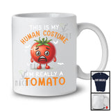 My Human Costume I'm Really A Tomato; Lovely Halloween Tomato Fruit Lover; Vegan Family T-Shirt