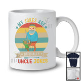 My Jokes Are Officially Uncle Jokes, Humorous Father's Day Vintage Retro, Naughty Family T-Shirt