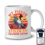 My Pigeon Stolen My Halloween Costume; Awesome Halloween Carved Pumpkin Face; Bird T-Shirt