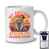 My Raccoon Stolen My Halloween Costume; Creepy Animal Pumpkin Retro; Family Group T-Shirt