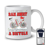 My Reindeer Ran Away Now I Drive A Bicycle; Humorous Christmas Santa Riding; Family T-Shirt