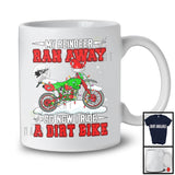 My Reindeer Ran Away Now I Drive A Dirt Bike; Humorous Christmas Santa Riding; Family T-Shirt