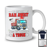 My Reindeer Ran Away Now I Drive A Truck; Humorous Christmas Santa Driver; Family T-Shirt