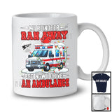 My Reindeer Ran Away Now I Drive An Ambulance; Humorous Christmas Santa Driver; Family T-Shirt