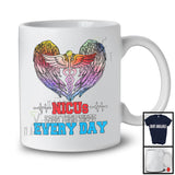 NICU Nurse Earn Their Wings Everyday; Colorful Wings Nursing Lover; Proud Nurse Group T-Shirt