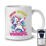 NICU Nurses Are Wonderful; Cheerful Dabbing Unicorn Magical; Matching Nurse Nursing Group T-Shirt