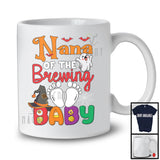 Nana Of The Brewing Baby, Humorous Halloween Pregnancy Witch Boo Ghost, Family Group T-Shirt