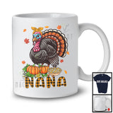 Nana; Awesome Thanksgiving Plaid Turkey Lover Pumpkins; Matching Family Group T-Shirt