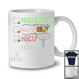 Naughty Nice NICU; Cheerful Christmas Snowing Around Santa; Nurse Family Group T-Shirt