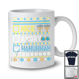 Nice Angry Hanukkah; Humorous Chanukah Sweater Pajama Menorah Dreidel; Family Group T-Shirt