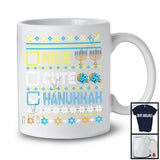 Nice Cute Hanukkah; Humorous Chanukah Sweater Pajama Menorah Dreidel; Family Group T-Shirt