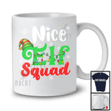 Nice Elf Squad; Merry Christmas Lights Snowing ELF Lover; X-mas Family Group T-Shirt