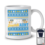 Nice Jewish Aunt, Awesome Hanukkah Menorah Sweater Menorah, Matching Family Group T-Shirt