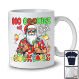 No Cookies Just Cocktails, Cheerful Christmas In July Summer Vacation, Santa Sunglasses T-Shirt