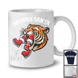 No More Santa; Humorous Christmas Tiger Eating Santa; X-mas Matching Family Group T-Shirt