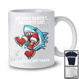 No More Santa's Naughty List; Humorous Christmas Shark Eating Santa; X-mas Family Group T-Shirt