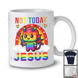 Not Today Jesus, Lovely LGBTQ Pride Satan Lover, Rainbow Gay Flag Matching Family Group T-Shirt