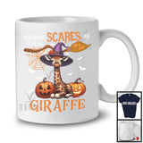 Nothing Scares Me I'm A Giraffe, Lovely Halloween Giraffe Witch, Matching Wild Animal Lover T-Shirt