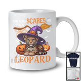 Nothing Scares Me I'm A Leopard, Lovely Halloween Leopard Witch, Matching Wild Animal Lover T-Shirt