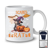 Nothing Scares Me I'm A Rat, Lovely Halloween Rat Witch, Matching Wild Animal Lover T-Shirt