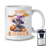 Nothing Scares Me I'm A Zebra, Lovely Halloween Zebra Witch, Matching Wild Animal Lover T-Shirt