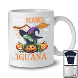 Nothing Scares Me I'm An Iguana, Lovely Halloween Iguana Witch, Matching Wild Animal Lover T-Shirt