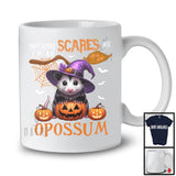 Nothing Scares Me I'm An Opossum, Lovely Halloween Opossum Witch, Matching Wild Animal Lover T-Shirt