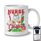 Nurse Christmas Crew; Awesome Christmas Plaid Nurse Group; X-mas Snowing Jobs T-Shirt