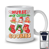 Nurse Of Cutest Cookies; Adorable Christmas Three Gingerbread In Socks; Baker T-Shirt