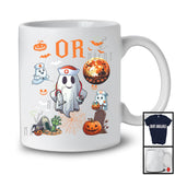 OR; Awesome Halloween Costume Moon Boo Ghost; Nursing Nurse Lover Group T-Shirt