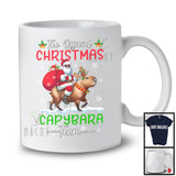 Official Christmas Capybara Team; Awesome Santa Riding Capybara Reindeer; Rodent Animal T-Shirt