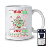 Oh Donut Tree; Awesome Christmas Lights Tree Sweater Donut Food Lover; X-mas Pajama Family T-Shirt