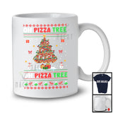 Oh Pizza Tree; Awesome Christmas Lights Tree Sweater Pizza Food Lover; X-mas Pajama Family T-Shirt