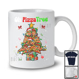 Oh PizzaTree; Fantastic Christmas Lights Tree Pizza Lover; Matching X-mas Family Group T-Shirt