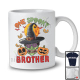 One Spooky Brother, Awesome Halloween Costume Witch Zombie Face Pumpkins, Family Group T-Shirt