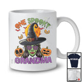 One Spooky Grandma, Awesome Halloween Costume Witch Zombie Face Pumpkins, Family Group T-Shirt
