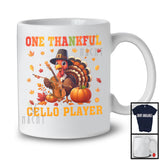 One Thankful Cello Player; Joyful Thanksgiving Turkey Musical Instruments; Fall Pumpkins T-Shirt