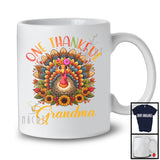 One Thankful Grandma; Amazing Thanksgiving Turkey Sunflowers; Matching Family Group T-Shirt