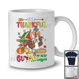 One Thankful Guyanese; Cheerful Thanksgiving Turkey Proud Guyana Flag; Autumn Pumpkin Pie T-Shirt