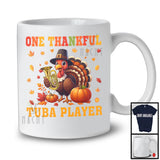 One Thankful Tuba Player; Joyful Thanksgiving Turkey Musical Instruments; Fall Pumpkins T-Shirt