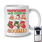 Paraprofessional Of Cutest Cookies; Adorable Christmas Three Gingerbread In Socks; Baker T-Shirt