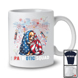 Patriotic Squad, Amazing 4th Of July Scary Chihuahua Lover, American Flag Fireworks Patriotic T-Shirt