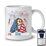 Patriotic Squad, Amazing 4th Of July Scary Corgi Lover, American Flag Fireworks Patriotic T-Shirt